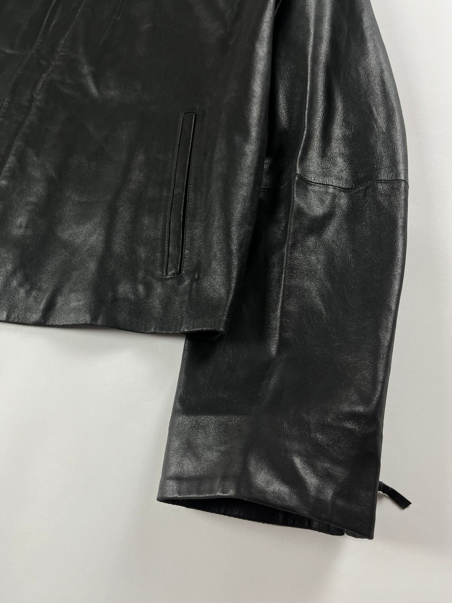 Givenchy Goat Leather Jacket 2000s - L