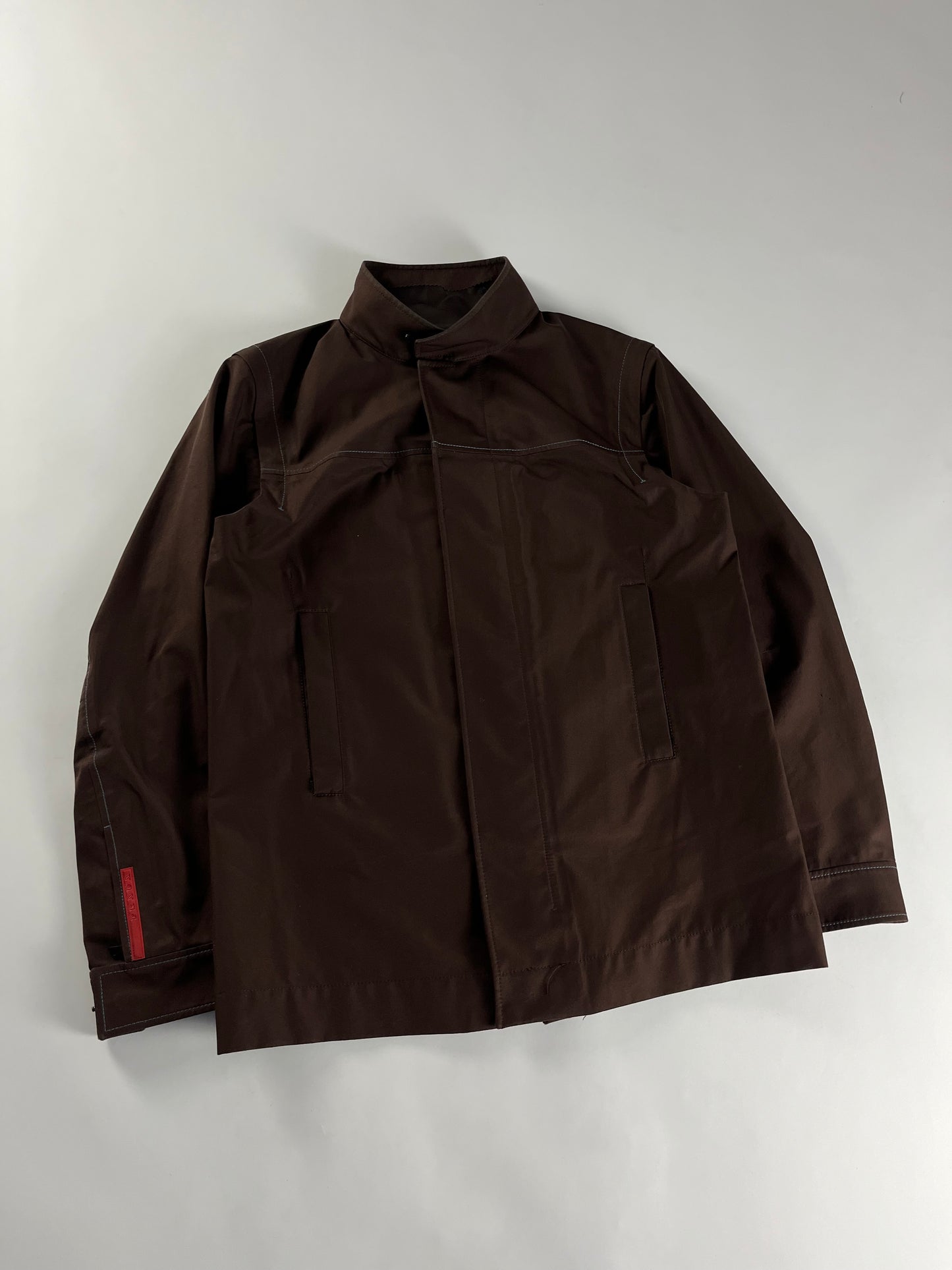 Prada Linea Rossa Technical Convertible Sleeve Terra Jacket SS 2000 - XL