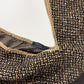 Prada Wool Tweed V Collar Top FW 2000 - M