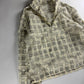 Hermès Sample Soft Ivory Plaid Turtleneck Half Zip Jacket SS 2020 - M