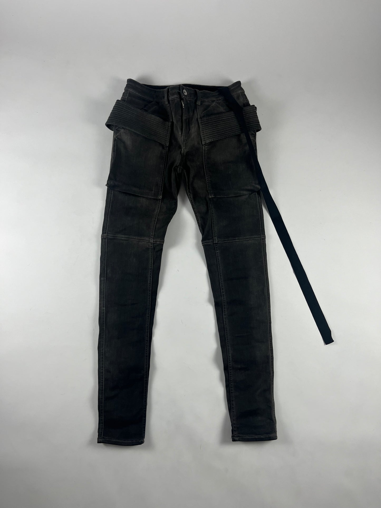Rick Owens DRKSHDW Dark Dust Strap Denim Pants SS 2023 - 29 US