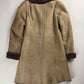 Prada Shearling Embroidered Frog Closure Sheepskin Collar Coat FW 2005 - S