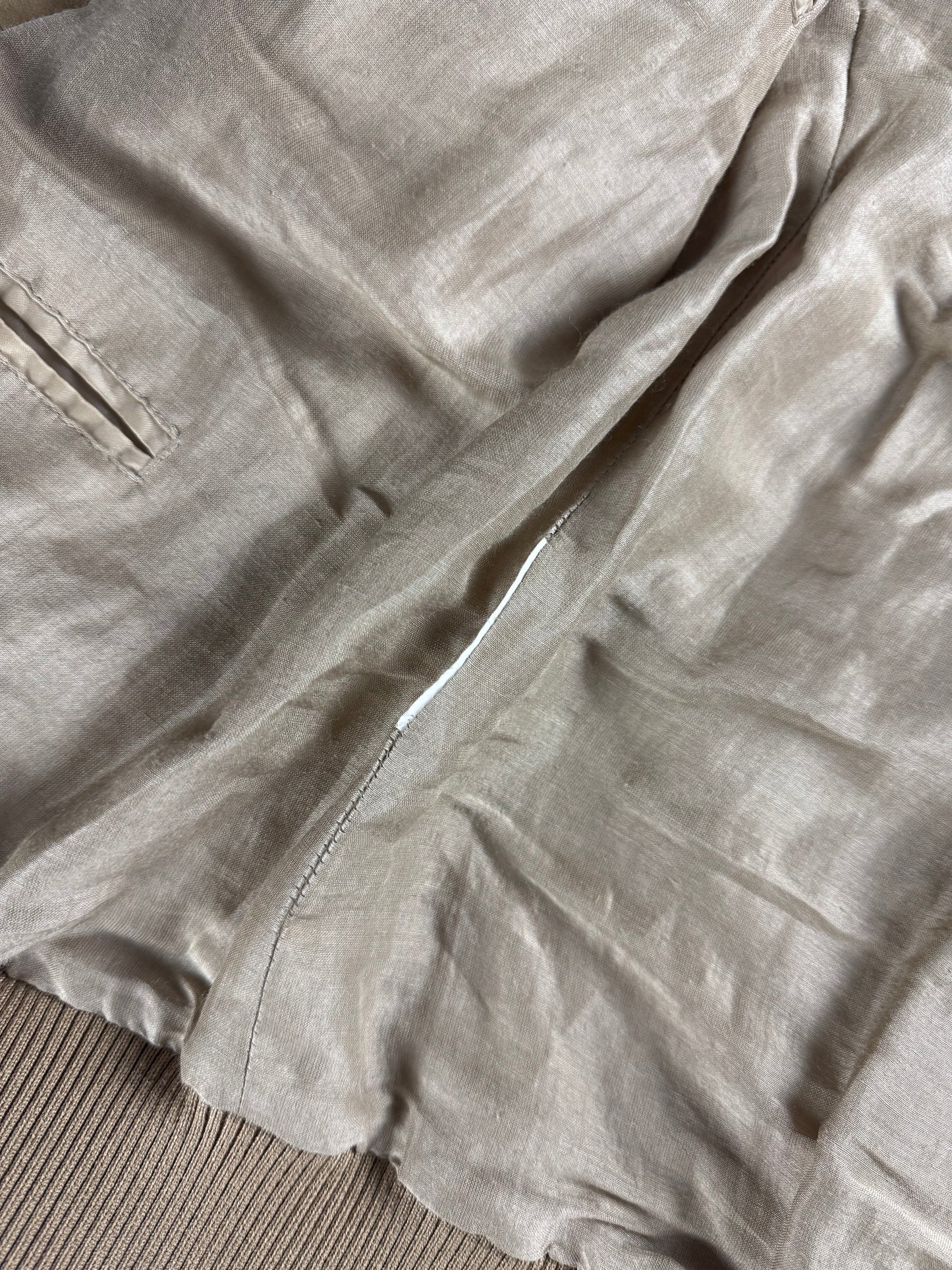 Prada Sand Suede Leather Aviator Bomber Jacket 2010s - M