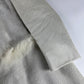 Prada White Heaven Fur Trimmed Pony Hair Leather Coat 1990s - S