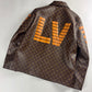 Louis Vuitton Nigo LV toile Monogram Military Leather Jacket Resort 2022 - L