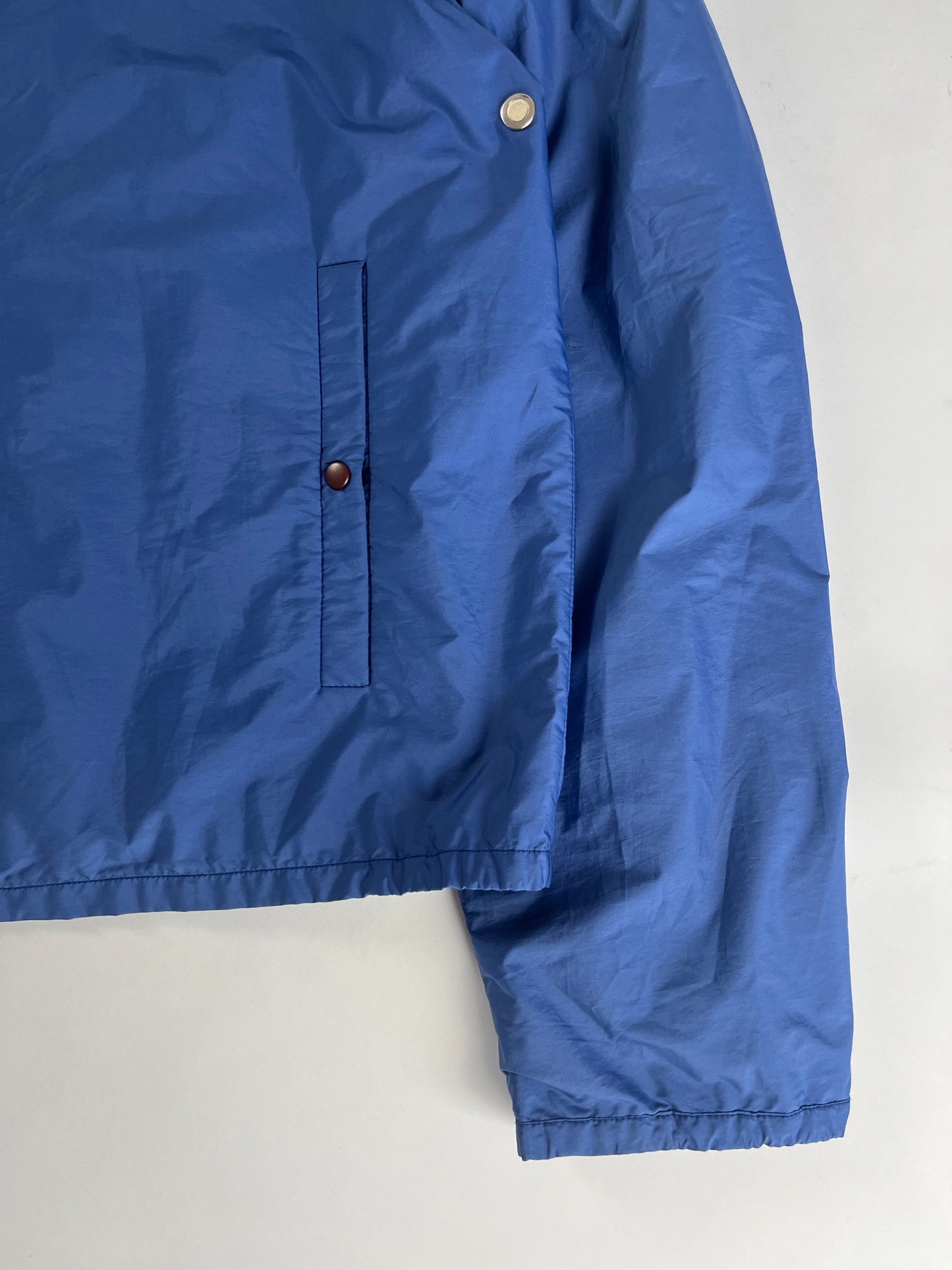 Prada Linea Rossa Electric Line Blue Nylon Moto Jacket SS 2000 - L