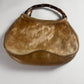 Gucci Bamboo Handle Hobo Camel Pony Hair Bag 1990s - OS