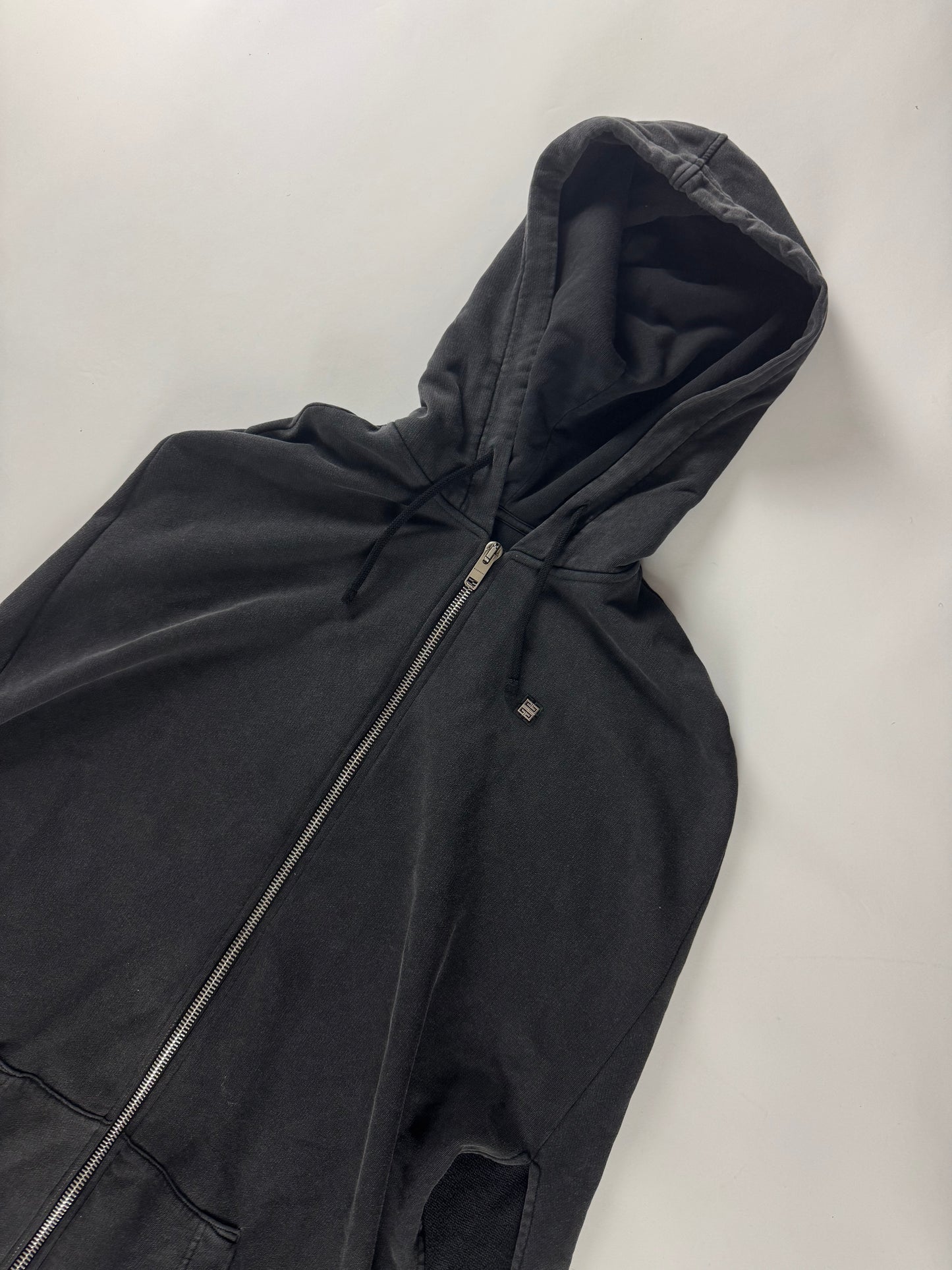 Givenchy Sample Oversize Destroy Effect Hooded Long Cape SS 2023 - XS