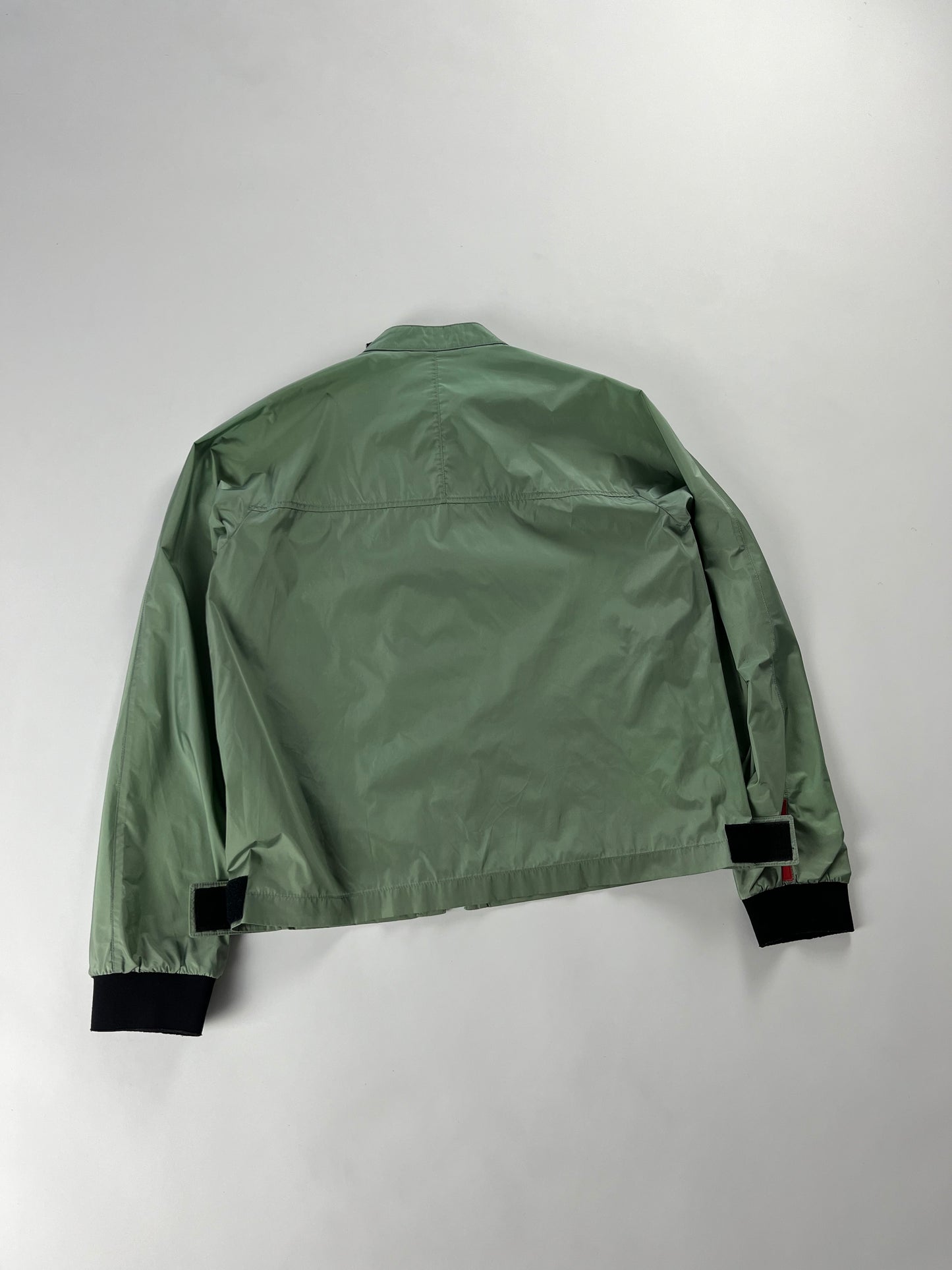 Prada Linea Rossa Technical Nylon Asymmetrical Zip Jacket SS 2000 - S
