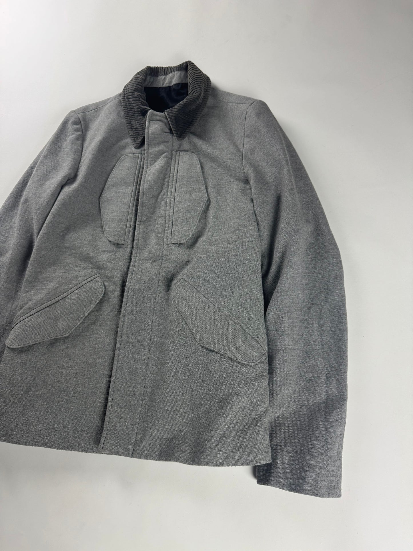 Balenciaga Sample Grey Corduroy Jacket FW 2011 - S