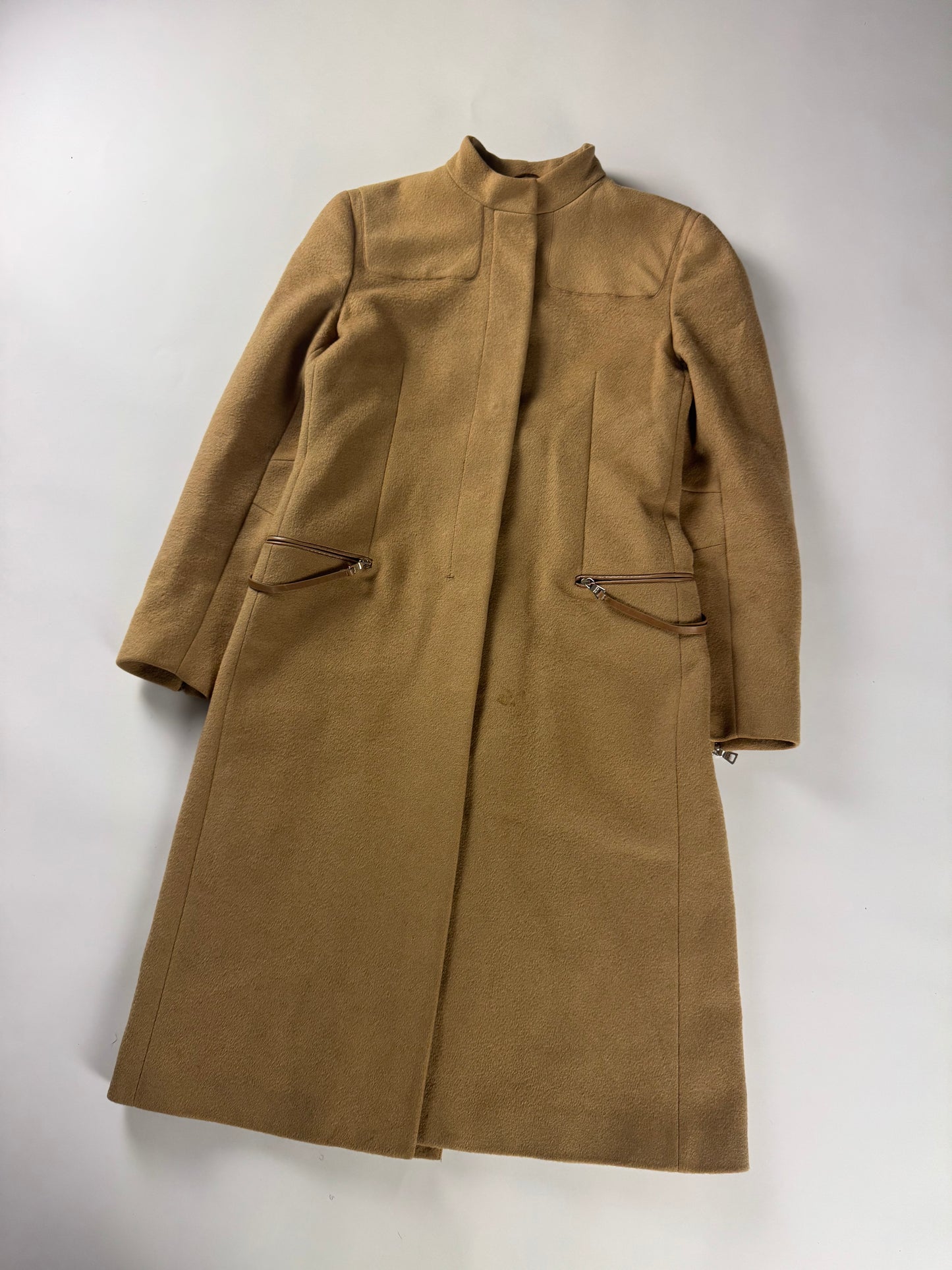 Prada Camel Wool Padded Elbows Coat FW 1999 - S