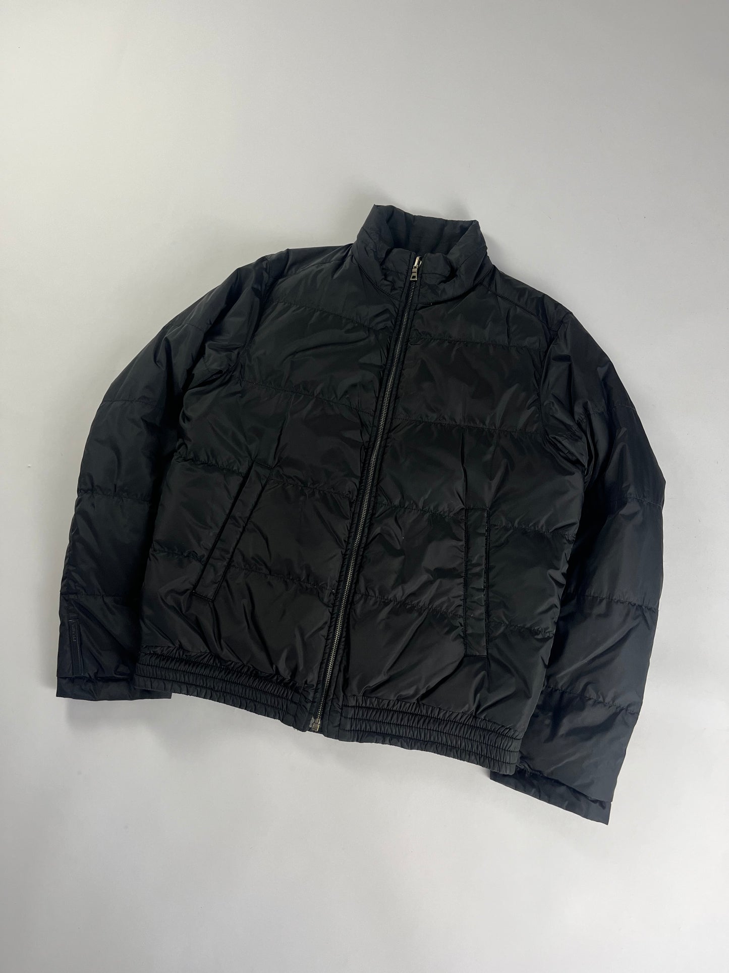 Prada Shadow Double Side Nylon Puffer Down Jacket 2000s - L