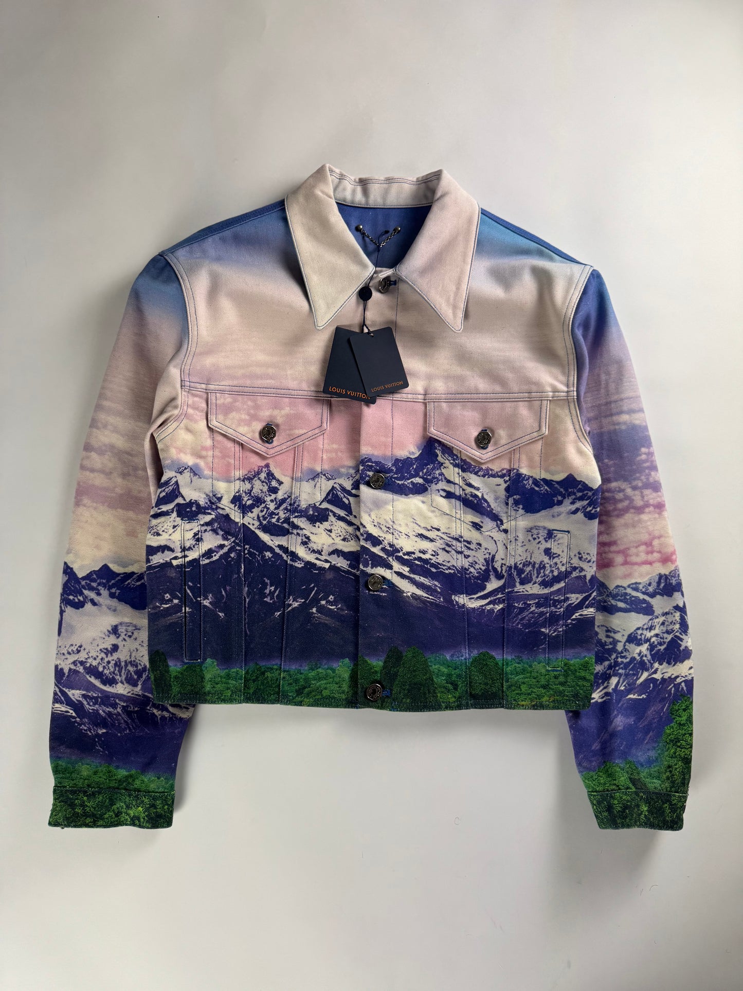 Louis Vuitton Virgil Abloh Landscape Denim Trucker Jacket SS 2022 - M