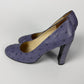 Prada Lila Ostrich Leather Curvy Mary Janes Heels SS 2000 - 39 IT/39,5 EU