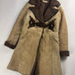 Prada Shearling Embroidered Frog Closure Sheepskin Collar Coat FW 2005 - S