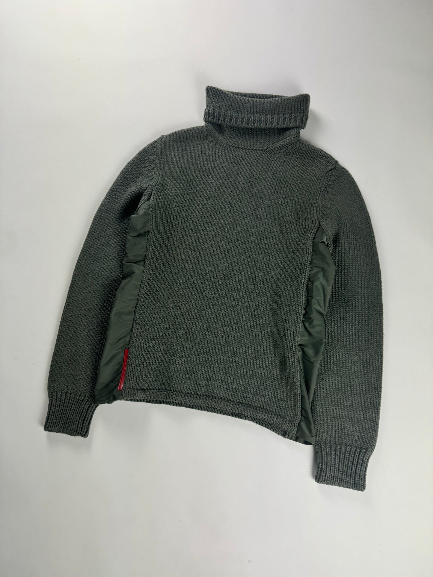 Prada Linea Rossa Pistache Turtleneck Sweater FW 2000 - XS