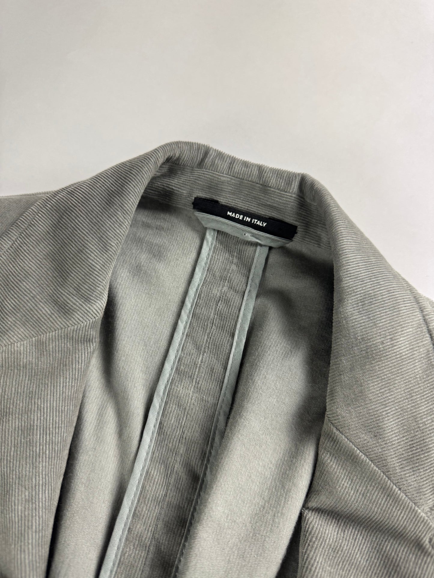 Hermès Sample Grey Tailored Cotton Minimalist Blazer SS 2022 - M