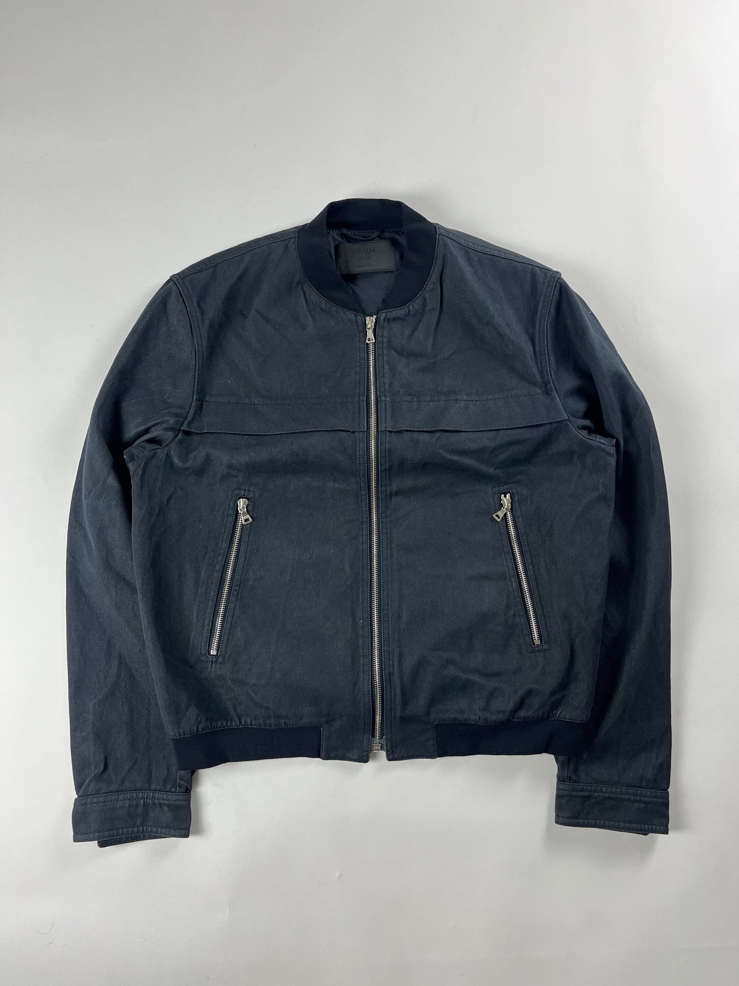 Prada Denim Bomber Jacket 2000s - M