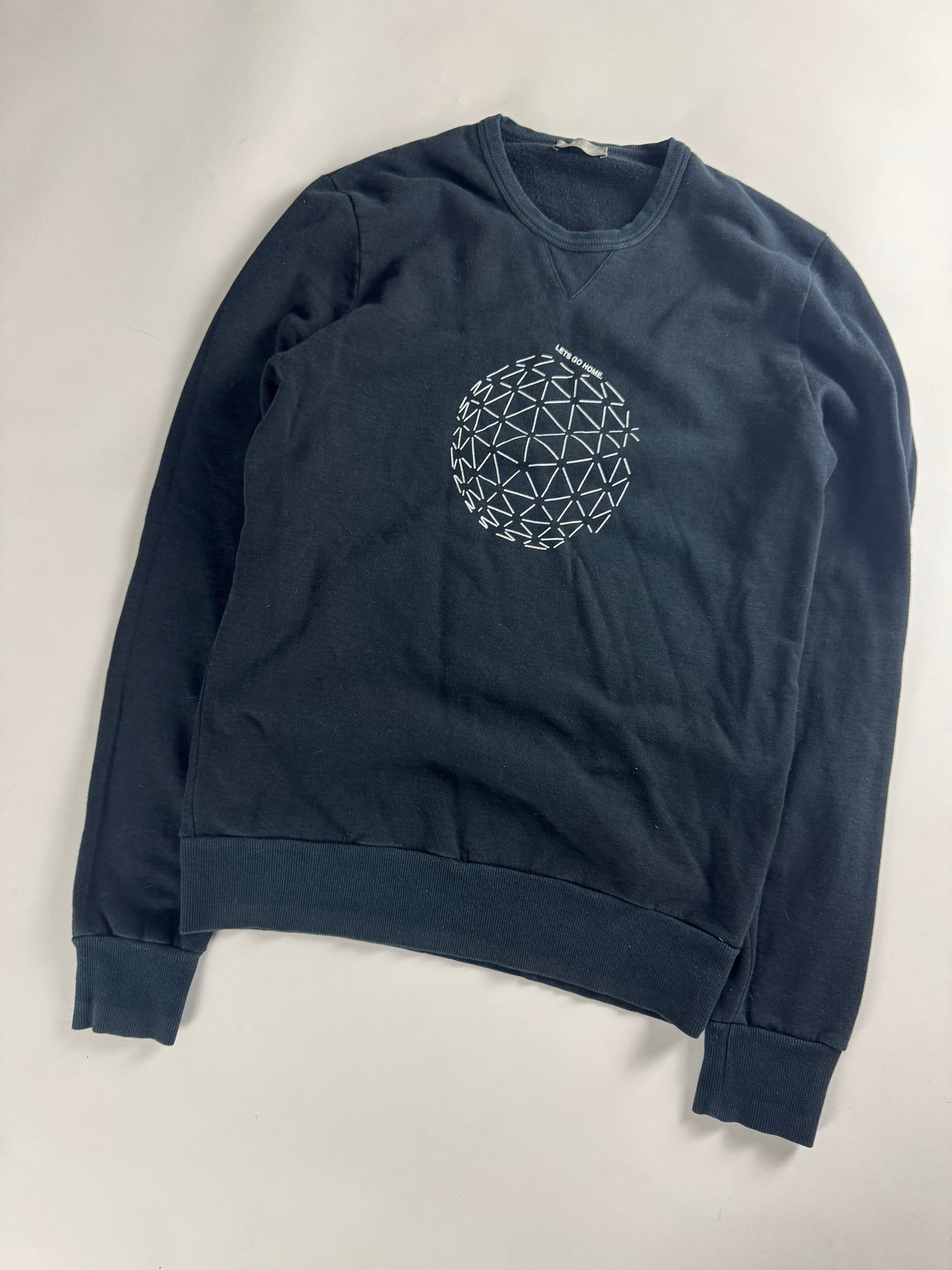 Dior Homme Navy Let’s Go Home Crewneck Sweatshirt FW 2007 - M