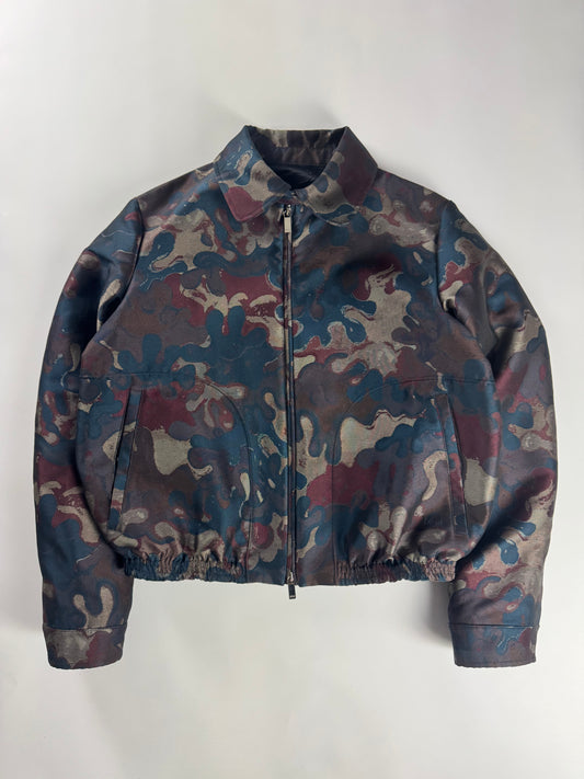 Dior Homme x Peter Doig Camo Double Zip Bomber Jacket FW 2021 - M