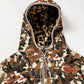 Bottega Veneta Baroque Tapestry Print Leopard Lined Hood Quilted Sleeves Zip Hoodie SS 2016 - S