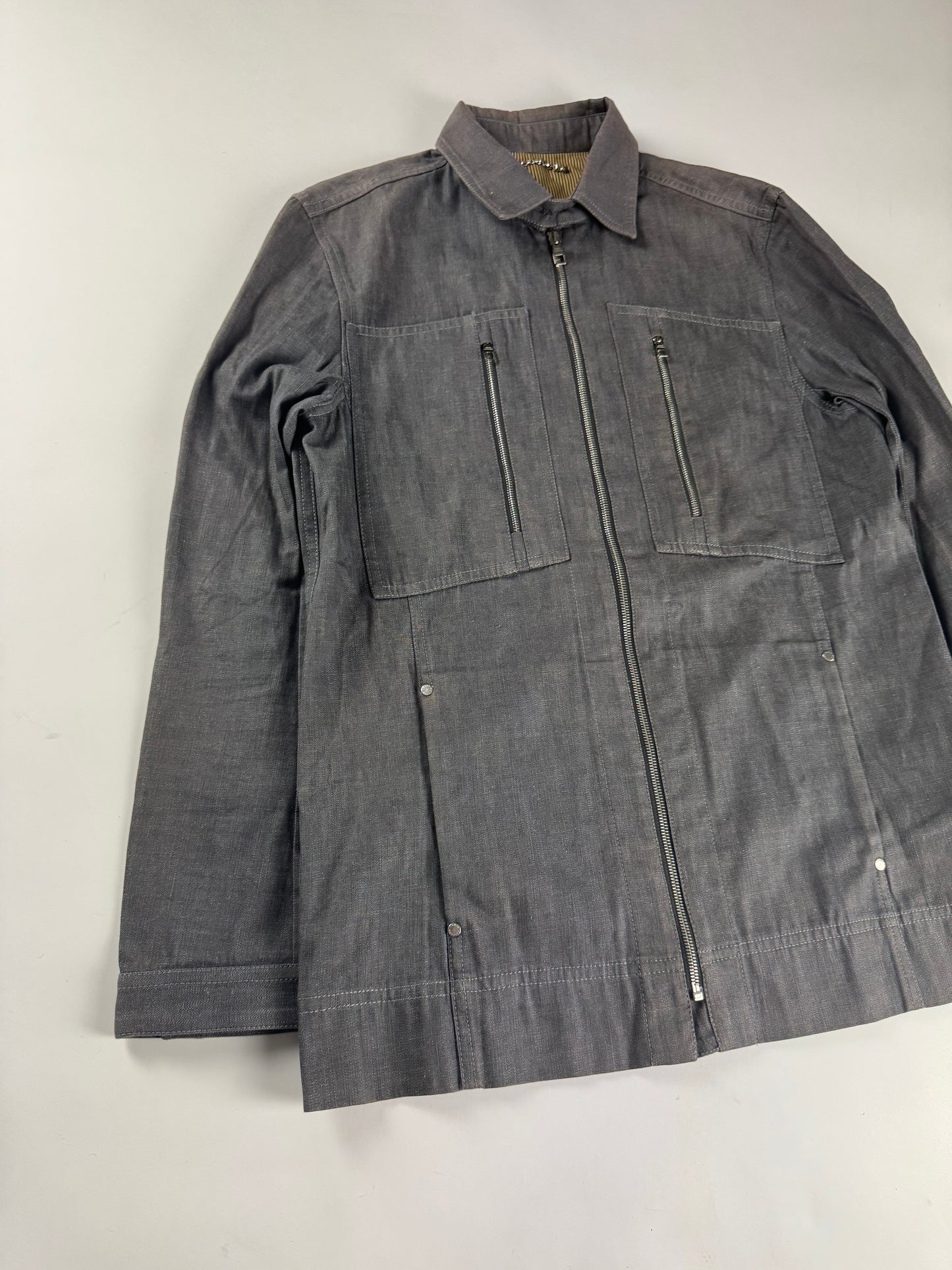 Louis Vuitton Full Zip Denim Trucker Jacket 2000s - L