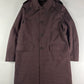 Prada Wine Striped Minimalist Coat FW 2000 - L