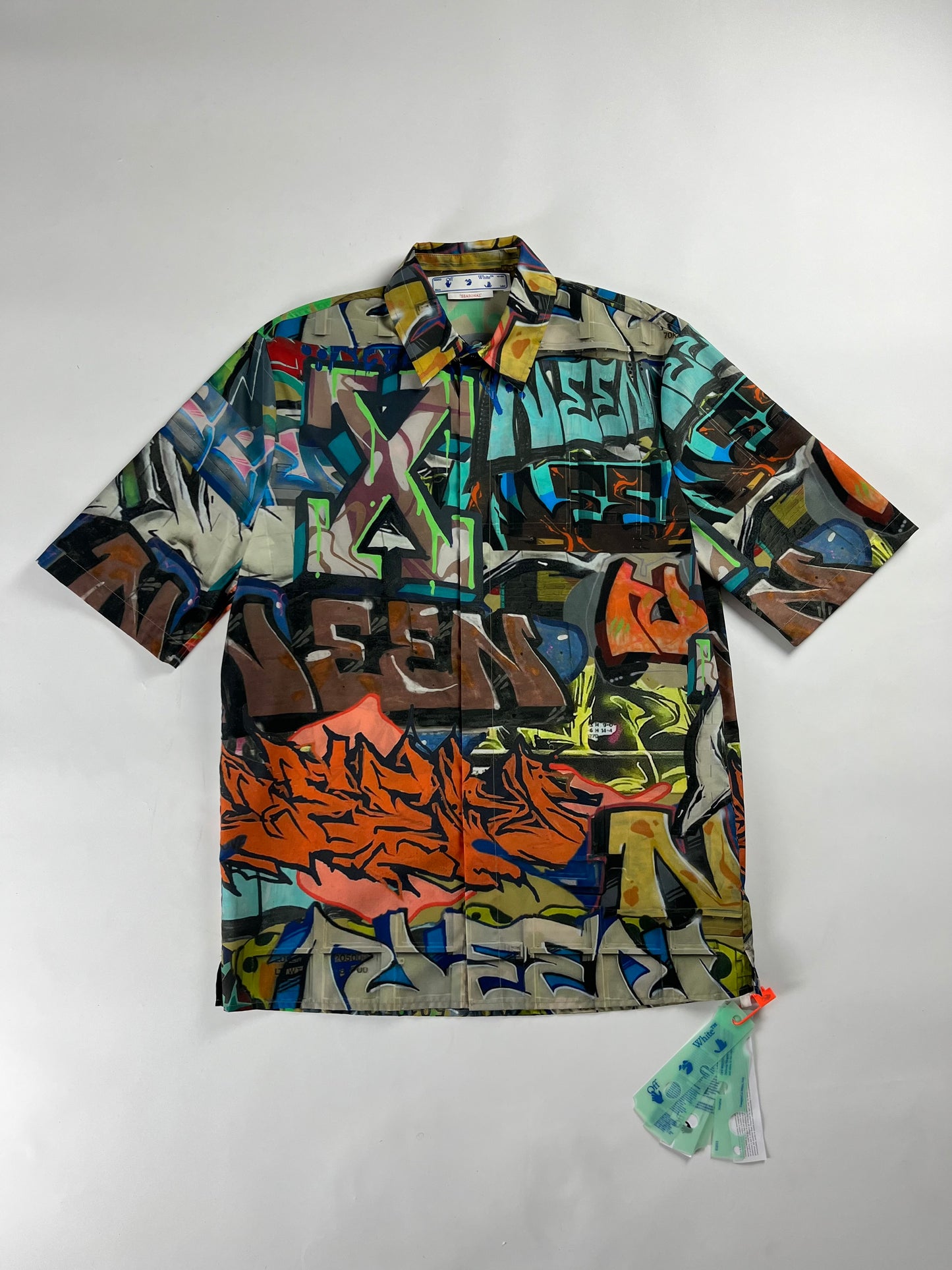 Off-White Neen Allover Graffiti Shirt SS 2022 - S/M