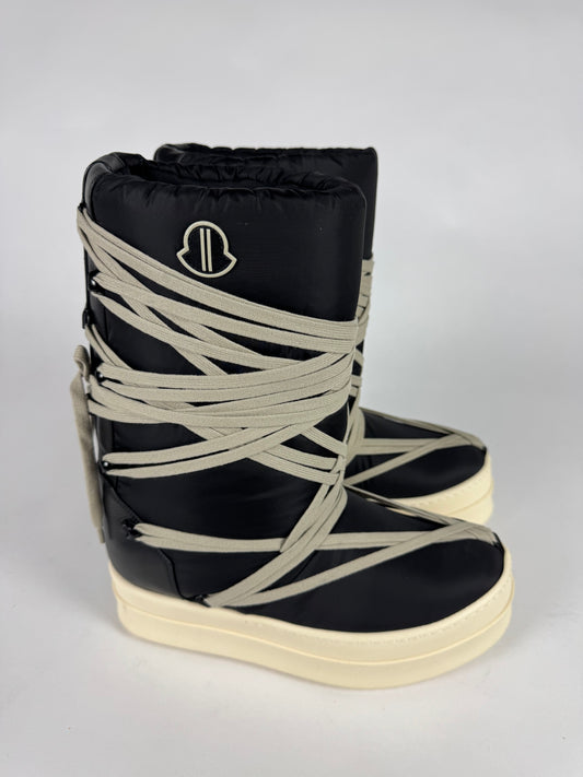 Rick Owens x Moncler Leather Panel Big Rocks Boots FW 2023 - 43 EU