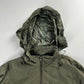 Prada Khaki Nylon Convertible Hood Utility Jacket SS 2010 - M
