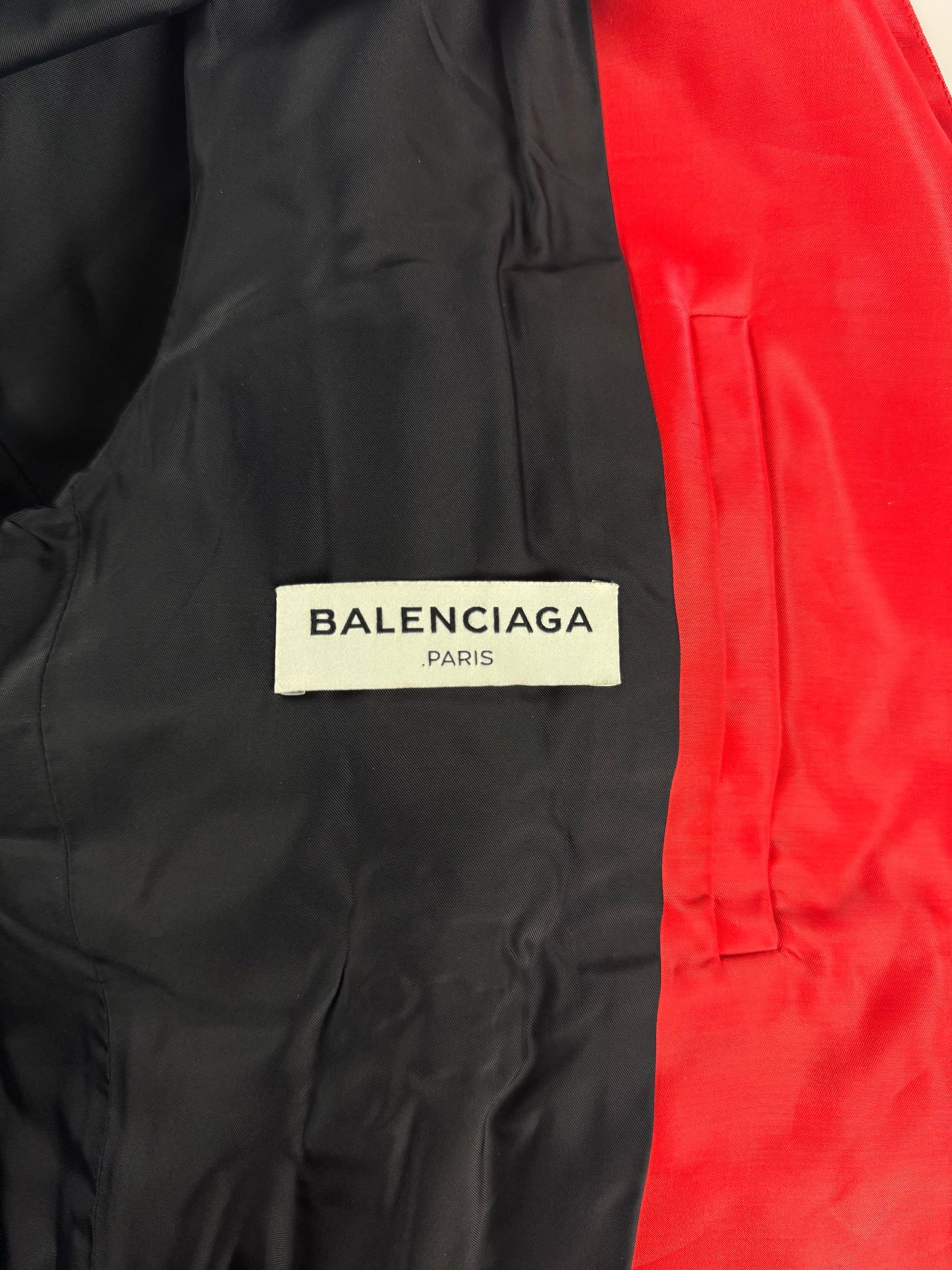 Balenciaga Alexander Wang Red Silk Bomber Jacket SS 2013 - M