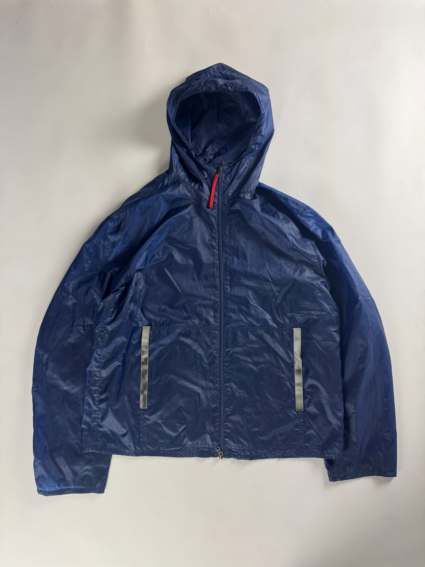 Prada Linea Rossa Light Nylon Reflective Patchs Jacket SS 1999 - L
