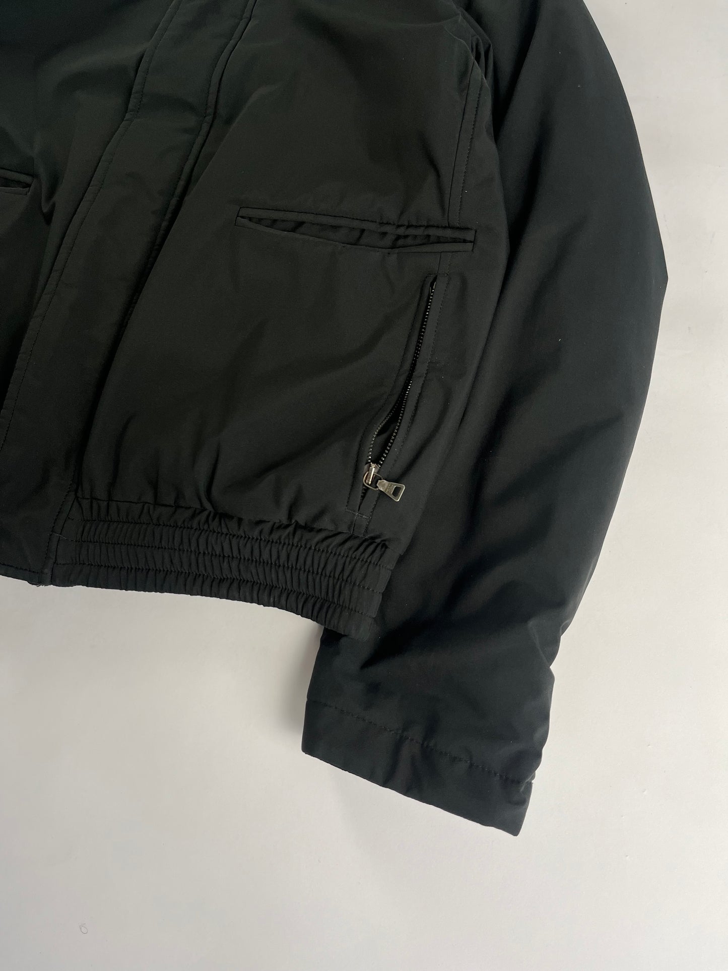 Prada Shadow Double Side Nylon Puffer Down Jacket 2000s - L