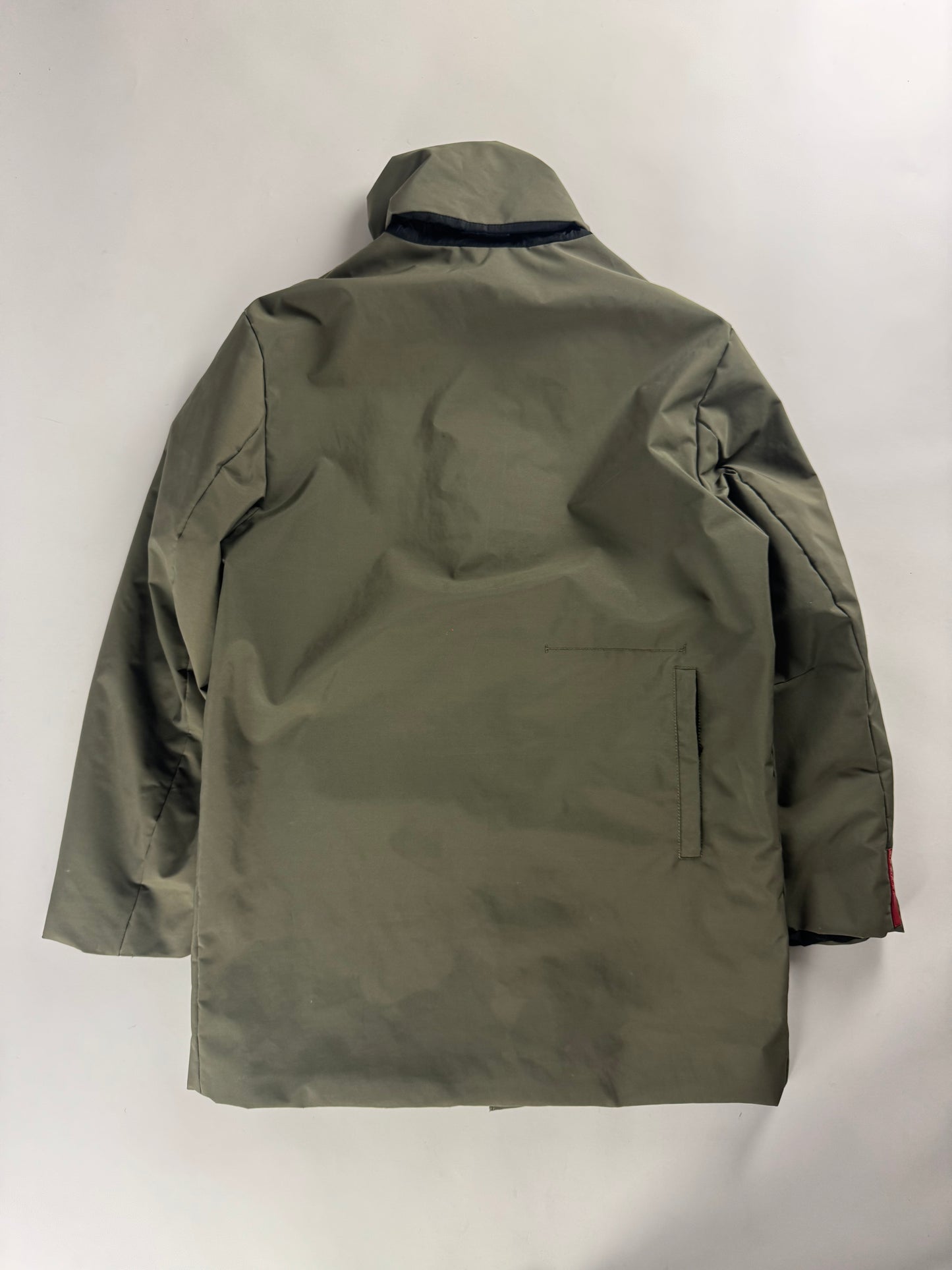 Prada Linea Rossa Khaki Nylon Technical Parka Jacket FW 1999 - M
