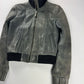 Balenciaga Nicolas Ghesquière Perforated Leather Bomber Jacket Pre Fall 2010 - XS