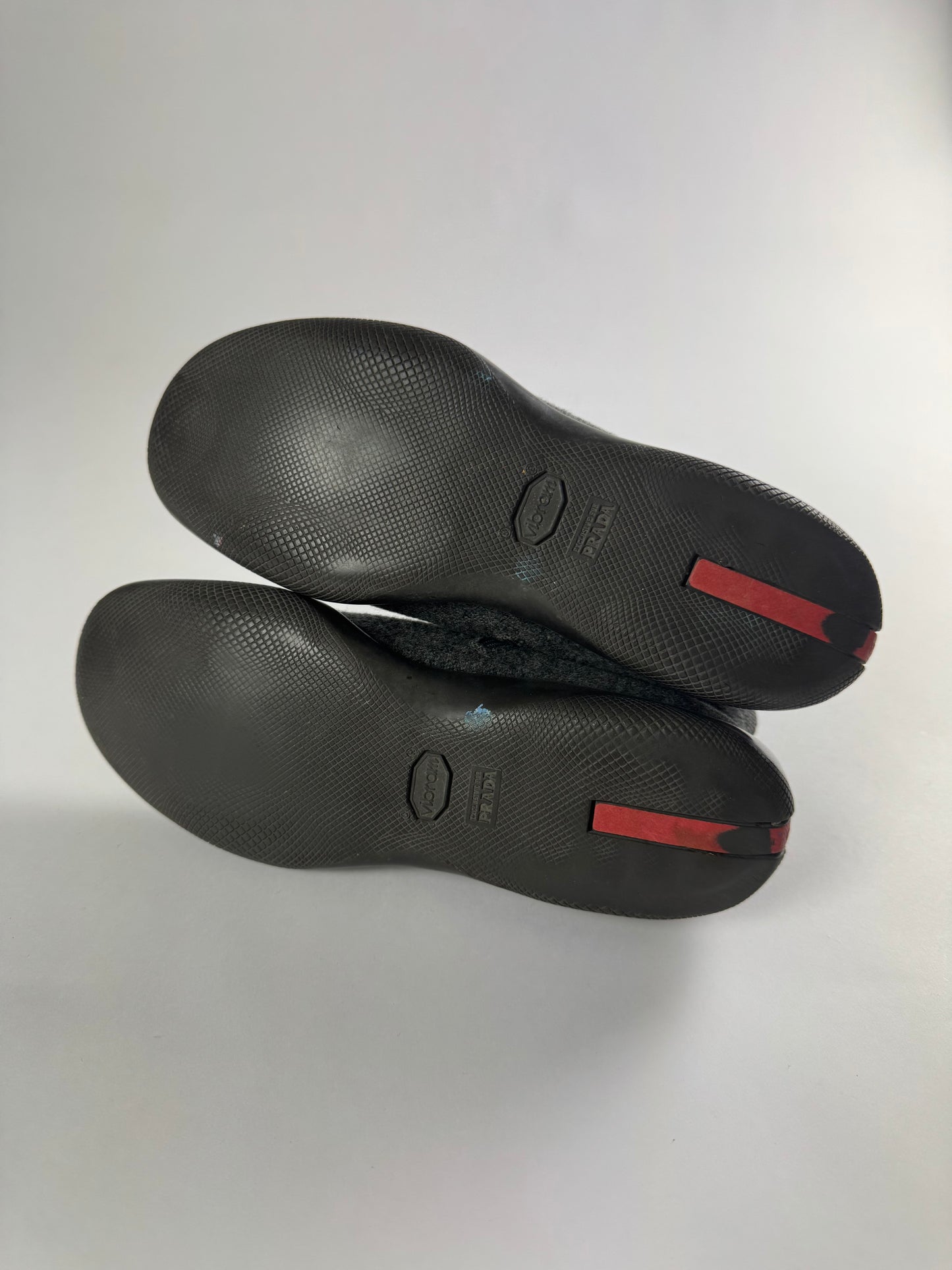 Prada Linea Rossa Grey Shadow Sole Mid Boots FW 1999 - 41 IT/42 EU