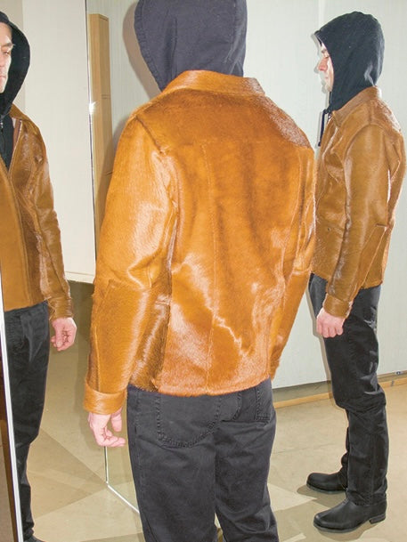 Our Legacy Raw Edges Brown Pony Hair Leather Jacket FW 2013 - S