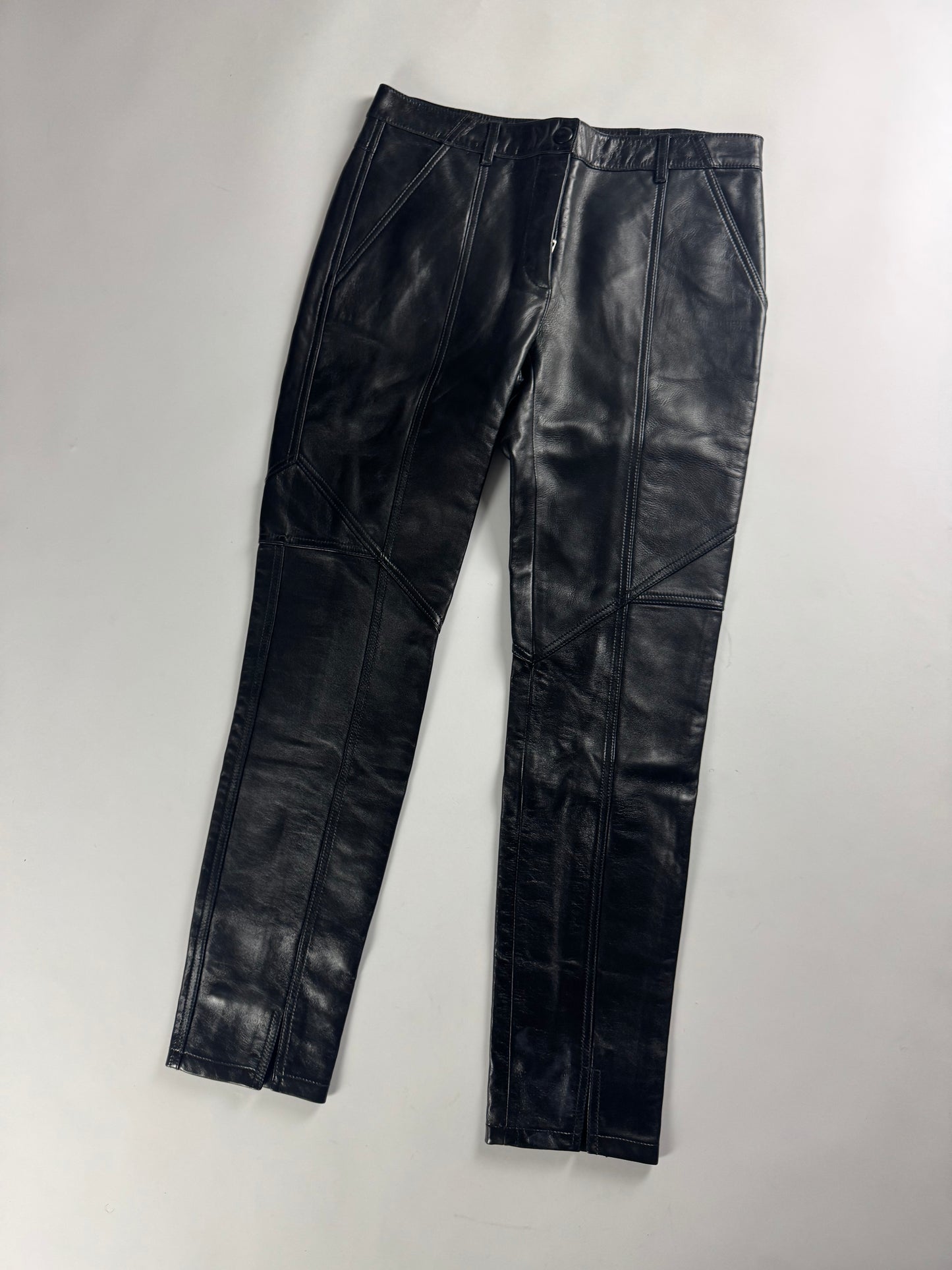 Givenchy Sample Black Leather Pants SS 2018 - XS