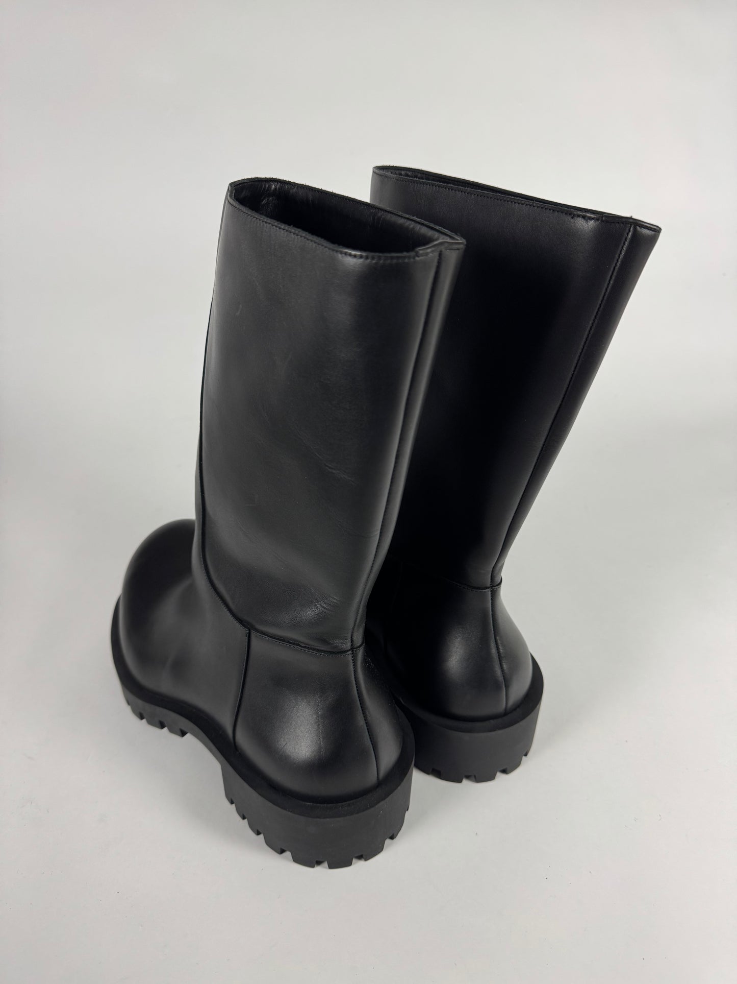 Balenciaga Military Hummer Tall Leather Boots FW 2022 - 44 EU