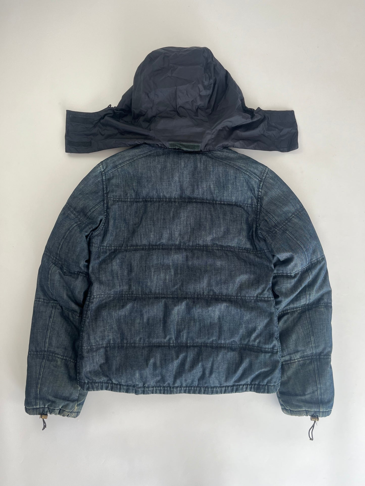 Prada Denim Puffer Jacket 2000s - XS