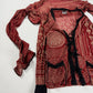 Jean Paul Gaultier Paisley Native Tribal Tattoo Oriental Mesh Blouse Top 1990s - L