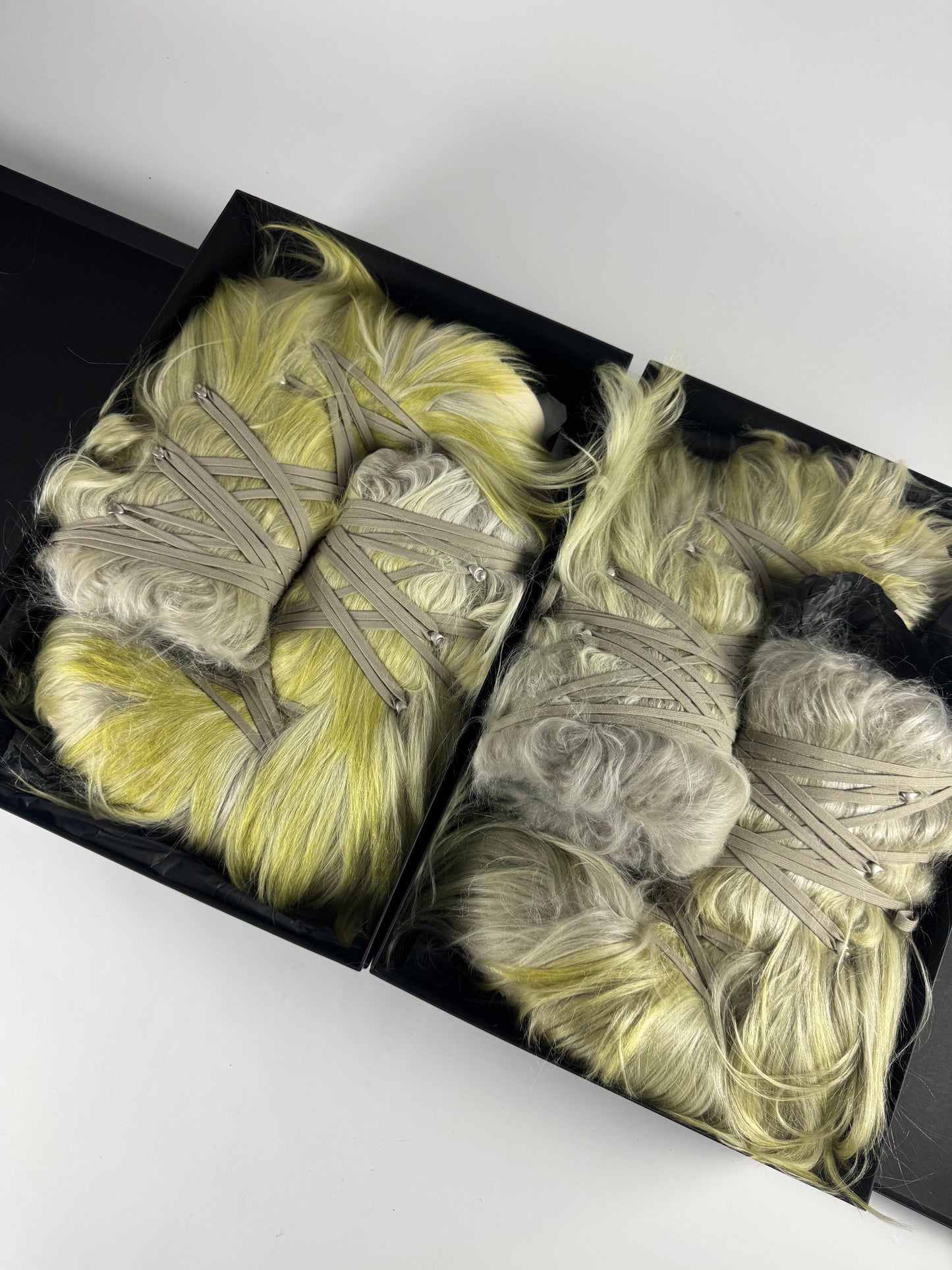 Rick Owens x Moncler Acid Gradient Big Rocks Goat Fur Boots FW 2023 - 43 EU