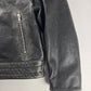 Moncler x Palm Angels Vicsek Full Grain Leather Down Moto Jacket FW 2023 - S