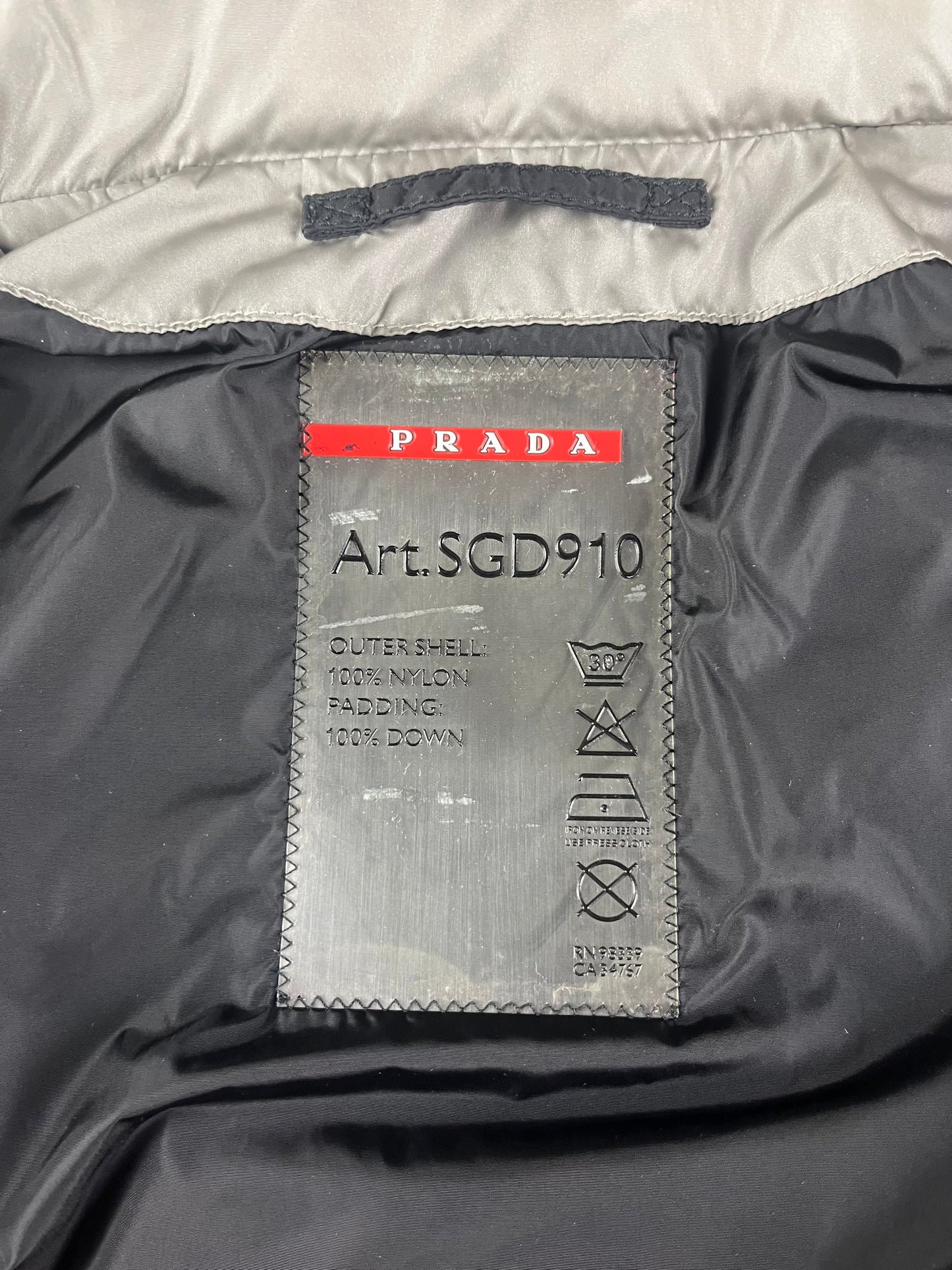 Prada Fur Nylon Puffer Jacket FW 2007 - L