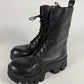 Balenciaga Bulldozer Lace Up Matt Smooth Calfskin Black Boots SS 2023 - 43 EU