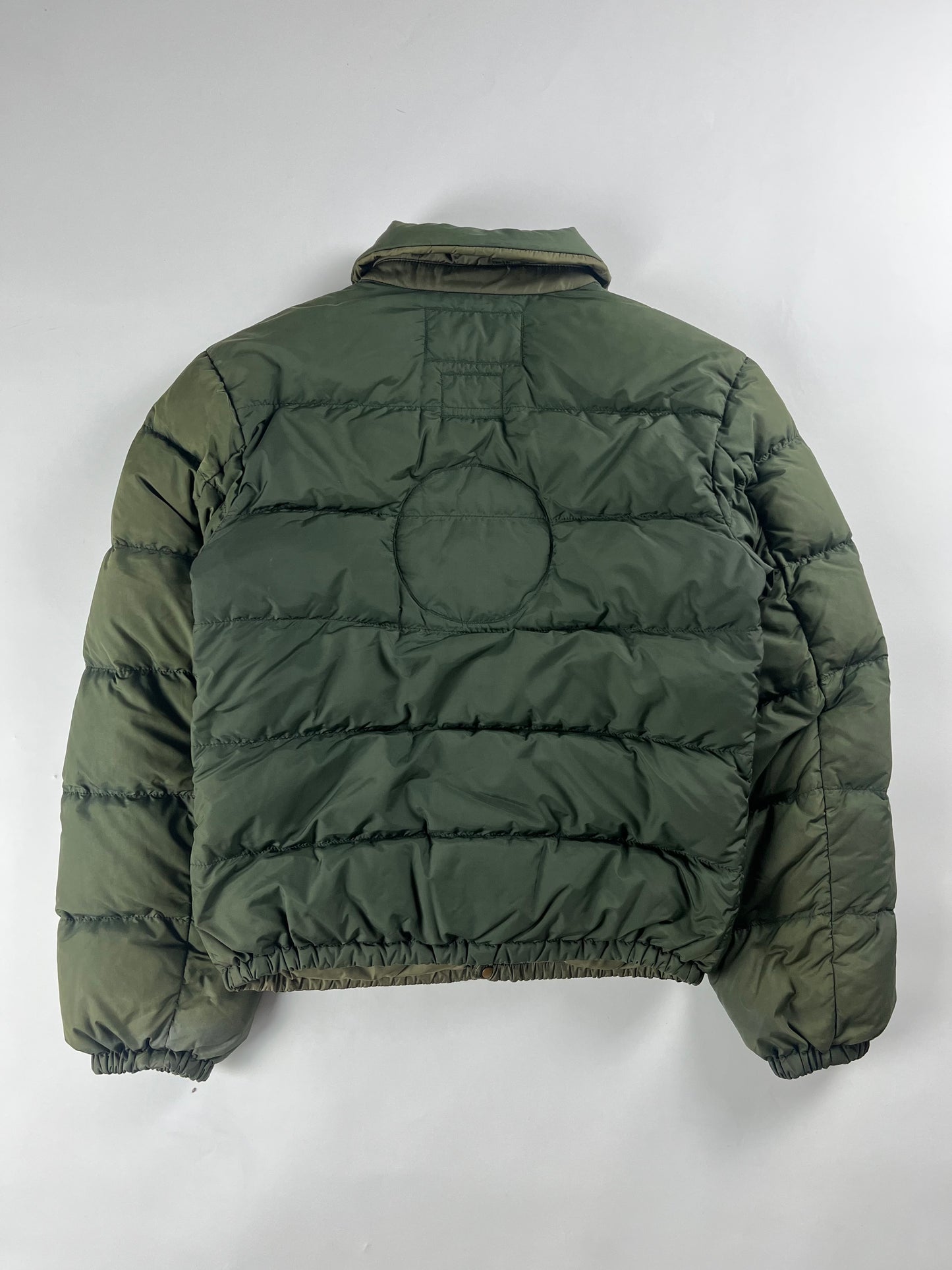 Miu Miu Green Nylon Puffer Jacket 2000s - S