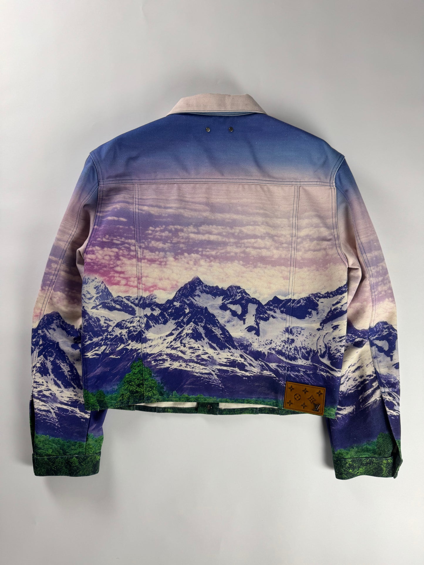 Louis Vuitton Virgil Abloh Landscape Denim Trucker Jacket SS 2022 - L