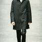 Prada Black Minimalist Strapped Coat FW 1998 - XL