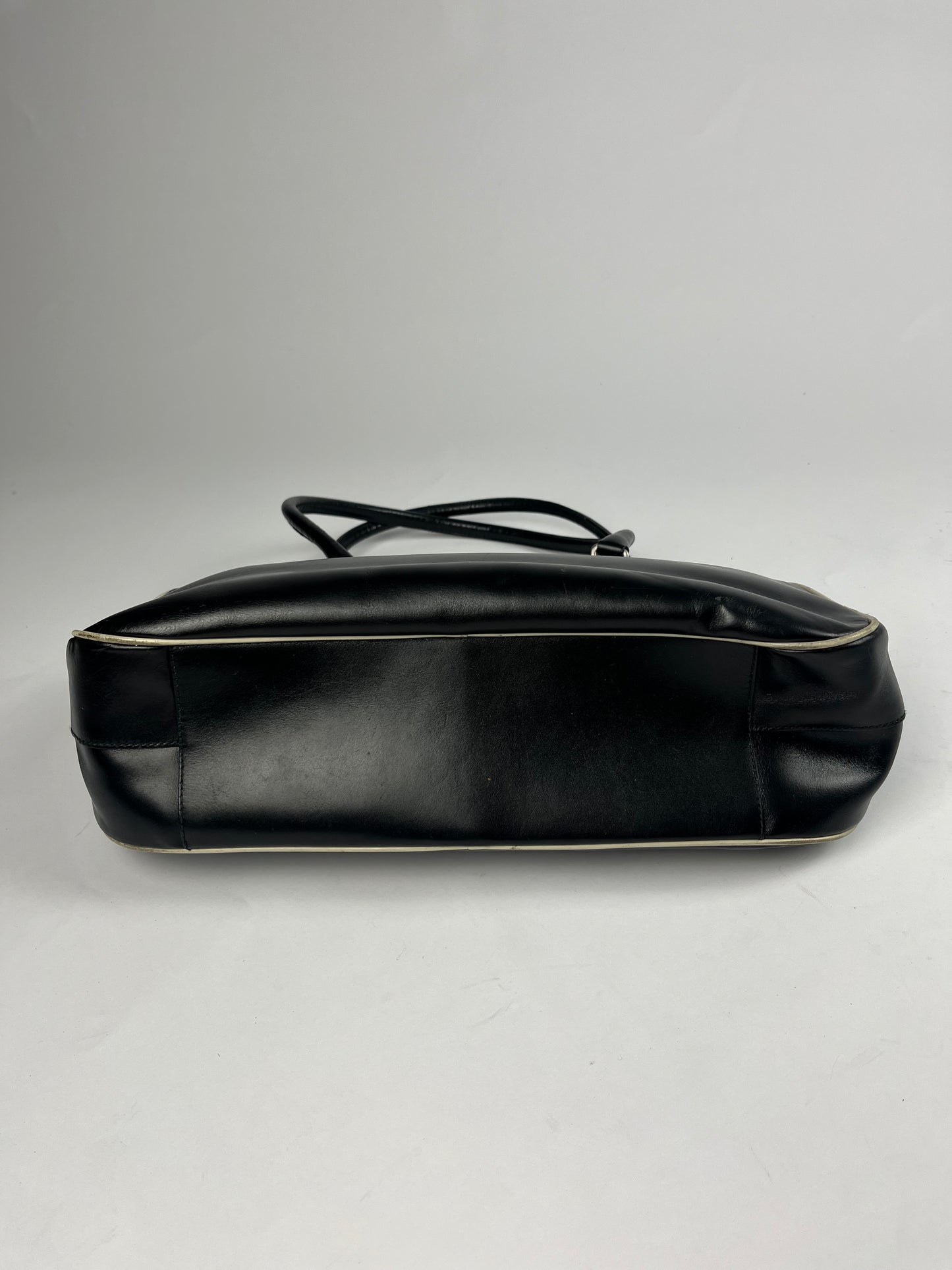 Prada Black Leather Pocket Bag FW 2000 - OS