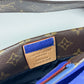 Louis Vuitton Paname Monogram Canvas Blue Lambskin Reversible Crossbody Bag - OS